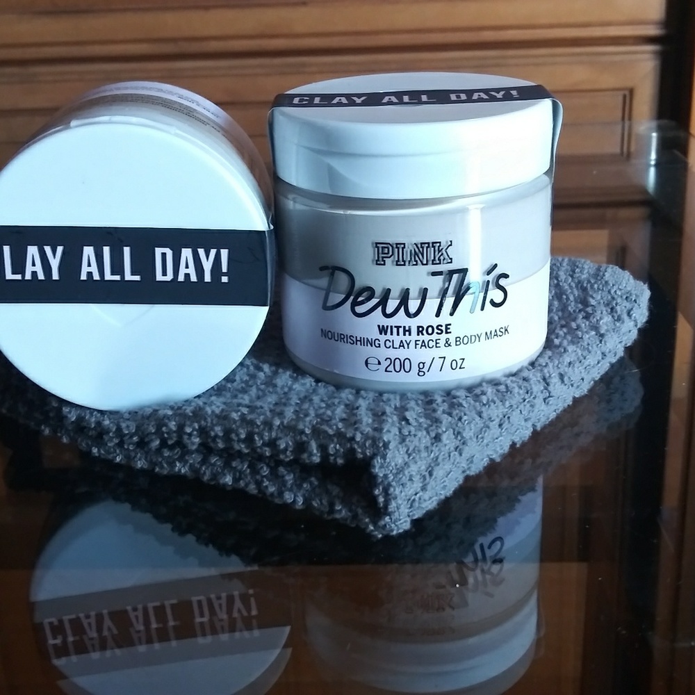 Clay all day pink face mask